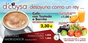 Desayunos en DCoysa